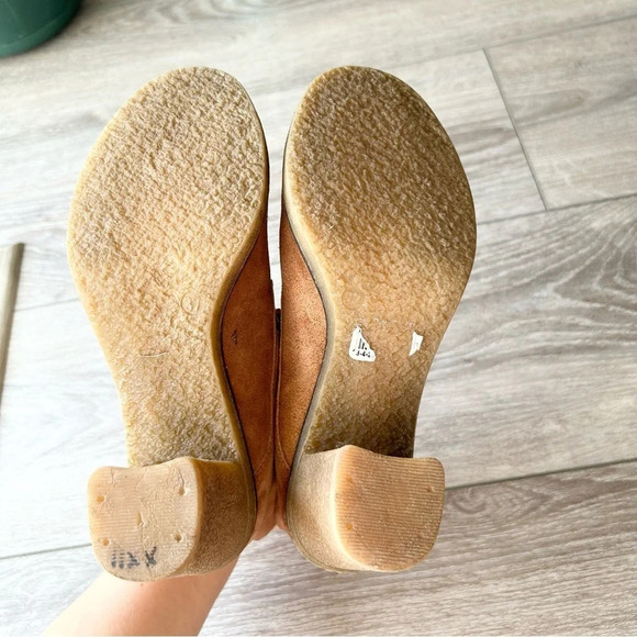 Locale  Tan Suede Leather Lace Up Ankle Boots Made in Portugal - Picture 10 of 14